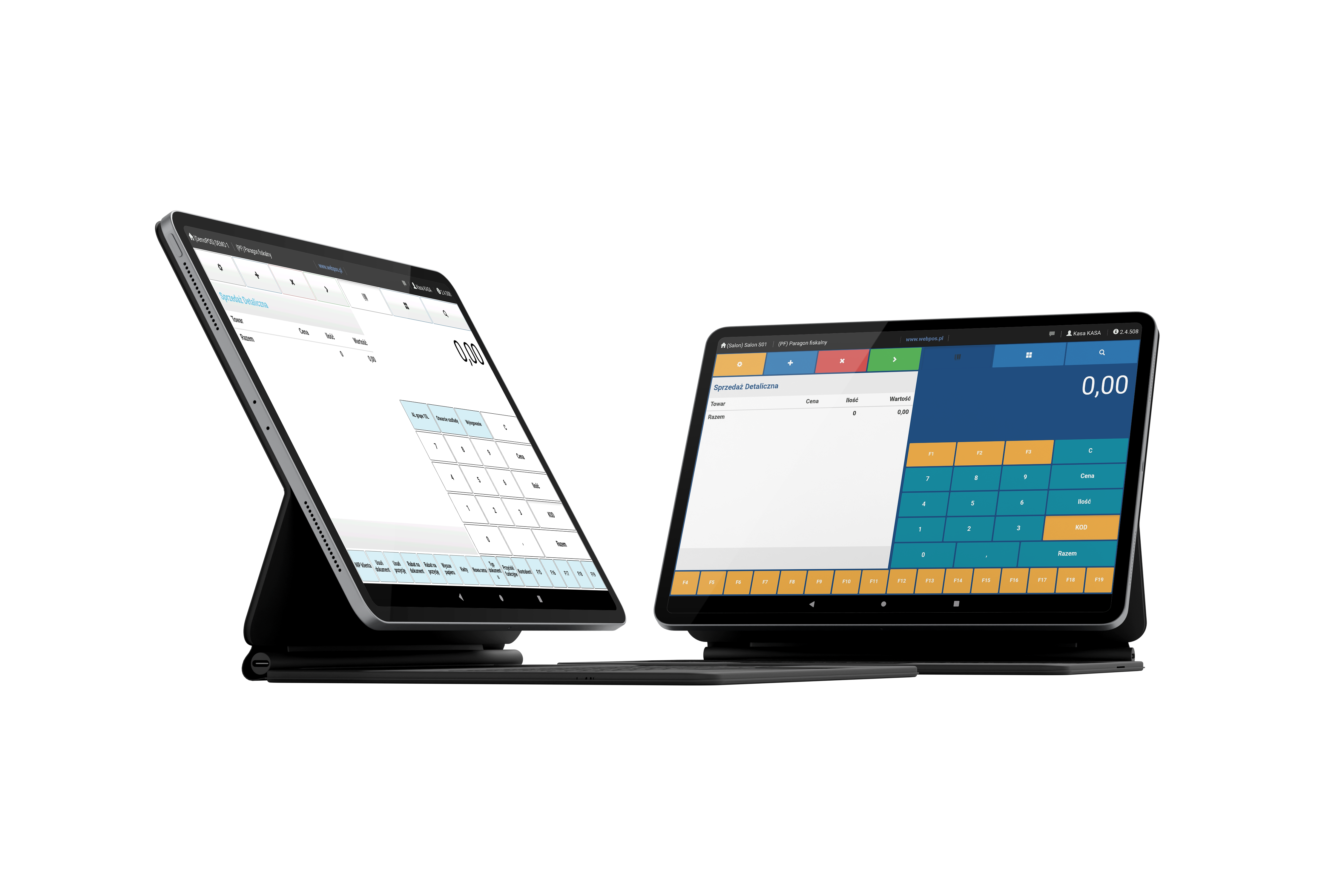 System sprzedazowy - dwa tablety